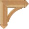 Ekena Millwork Thorton Arts & Crafts Rough Sawn Bracket, Western Red Cedar, 6"W x 24"D x 24"H BKT06X24X24THR03RWR - alternate 3